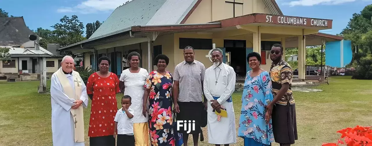 Columban Fr. Donal McIlraith at St. Columbans Church in Fiji